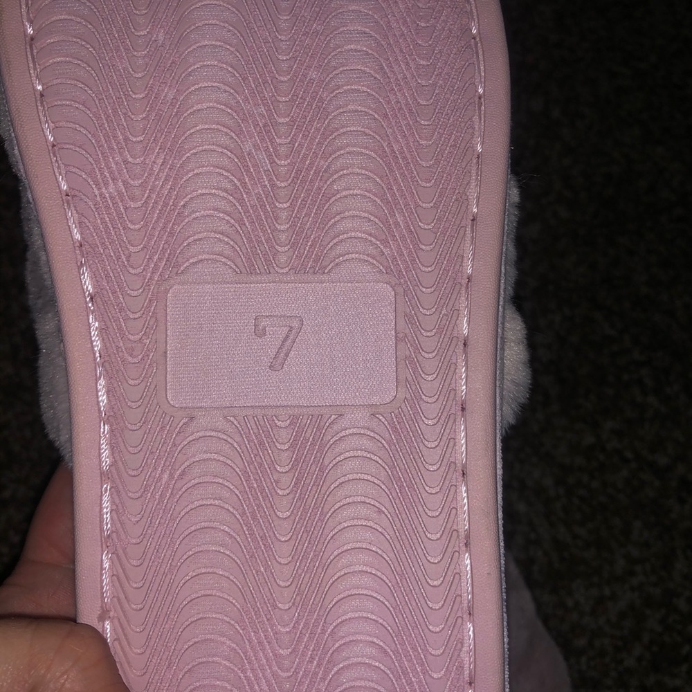 Bebe pink Furry slides - Picture 5 of 5